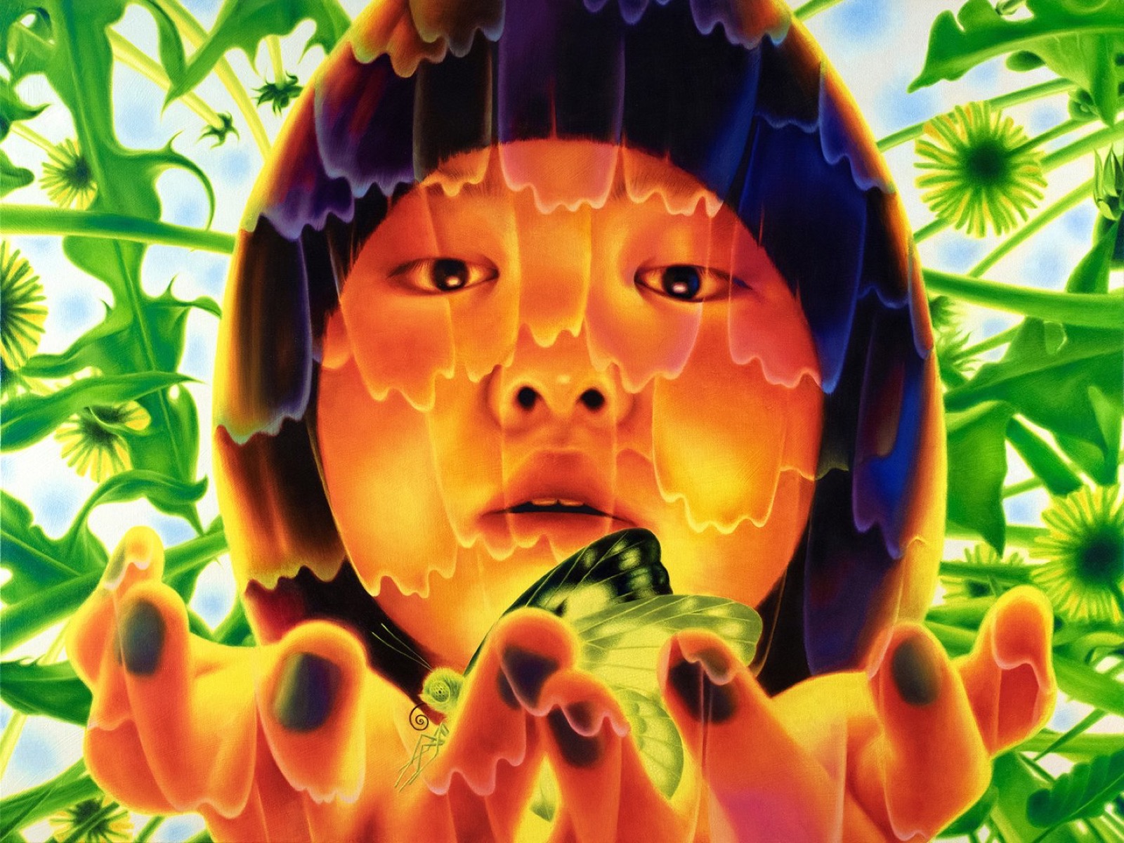 Hayley Chi Hay Chiu, Butterfly dream, 2025, Oil on canvas
