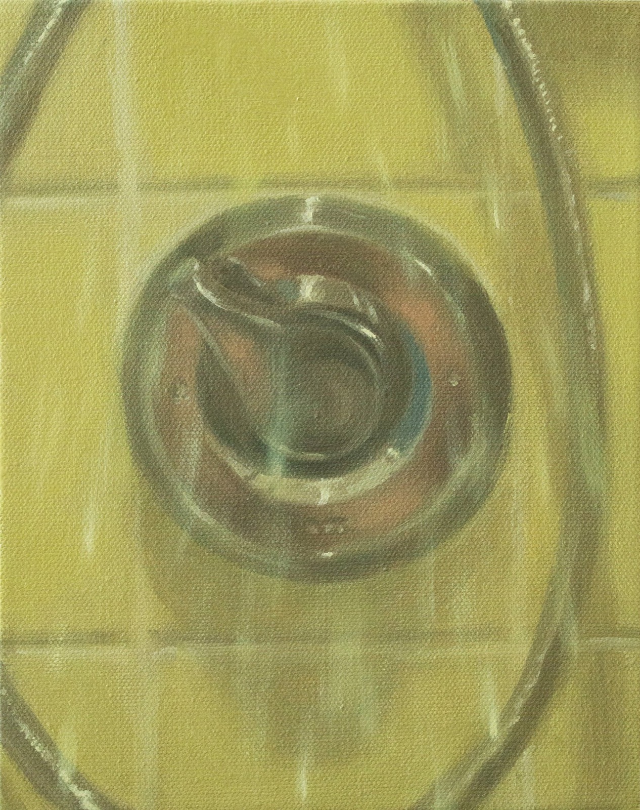 Hayley Chi Hay Chiu, False embrace, 2021, Oil on canvas board