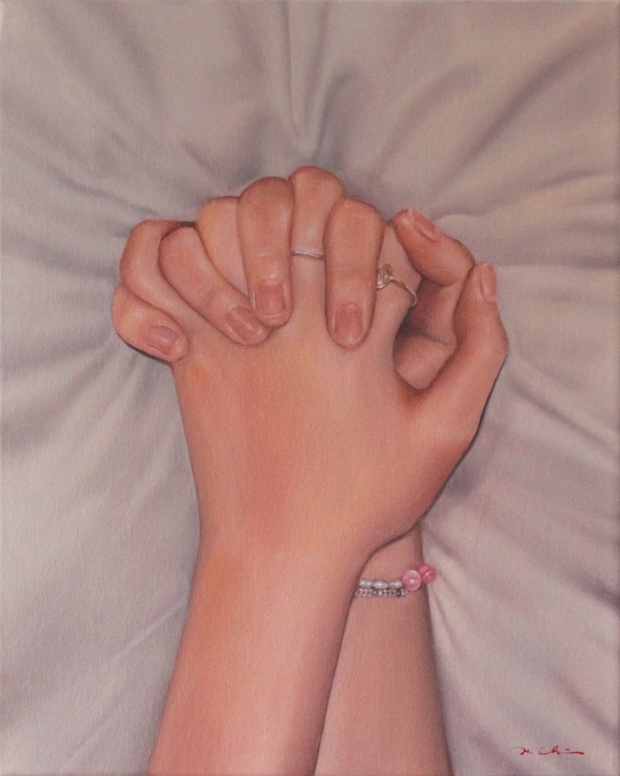 Hayley Chi Hay Chiu, Make a wish, 2021, Oil on canvas