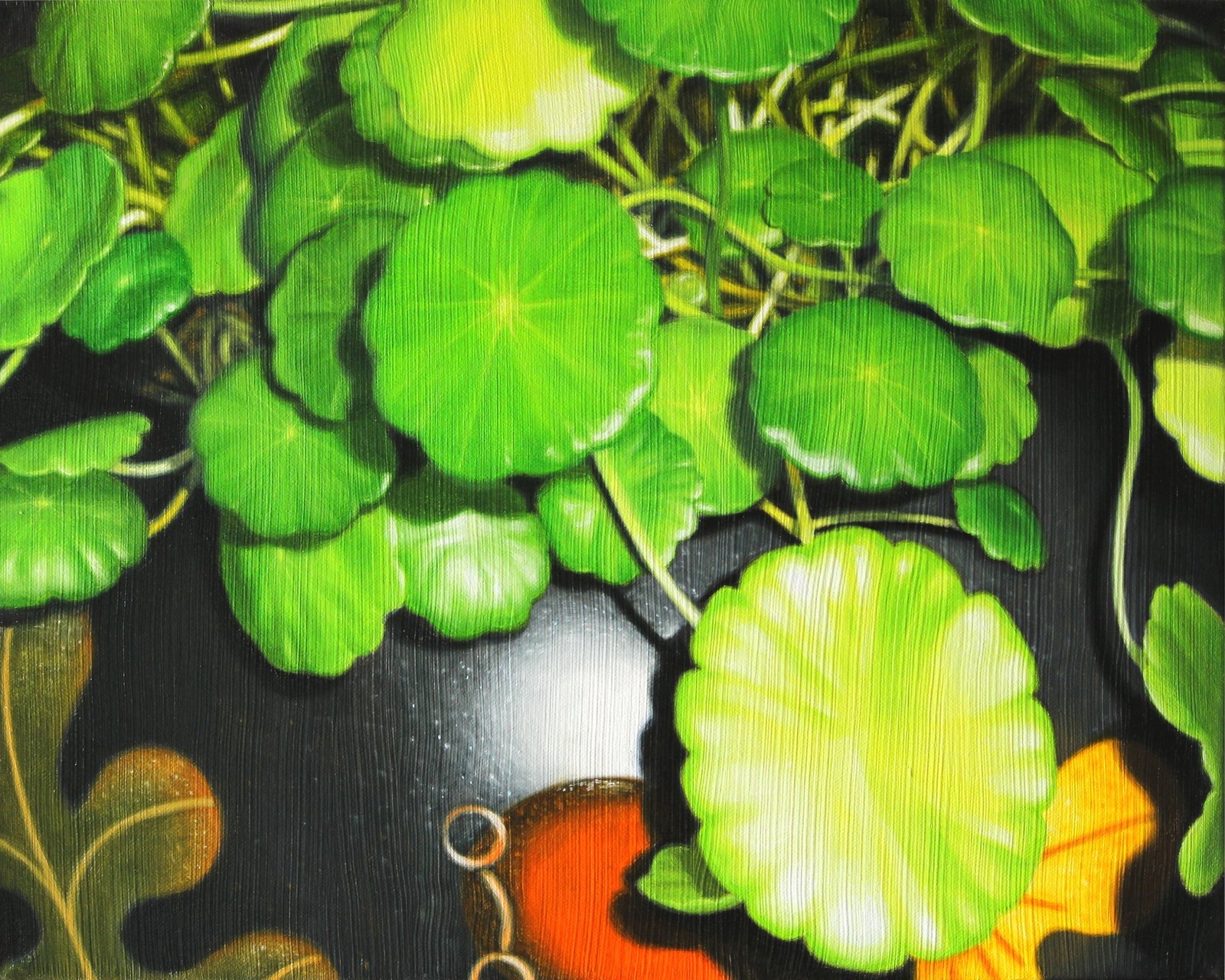 Hayley Chi Hay Chiu, Pond activities, 2022, Oil on canvas