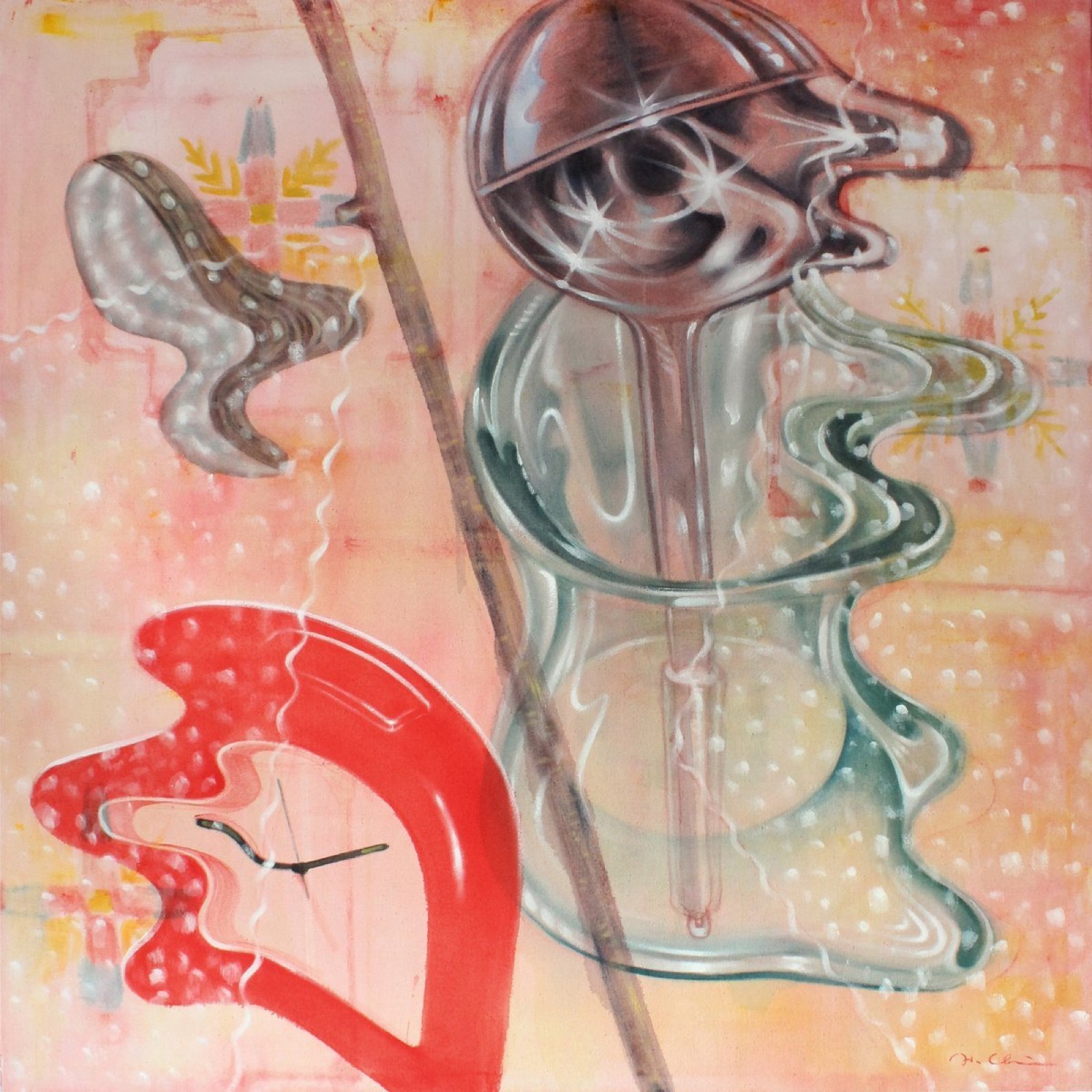 Hayley Chi Hay Chiu, Summer heat, 2021, Acrylic on canvas