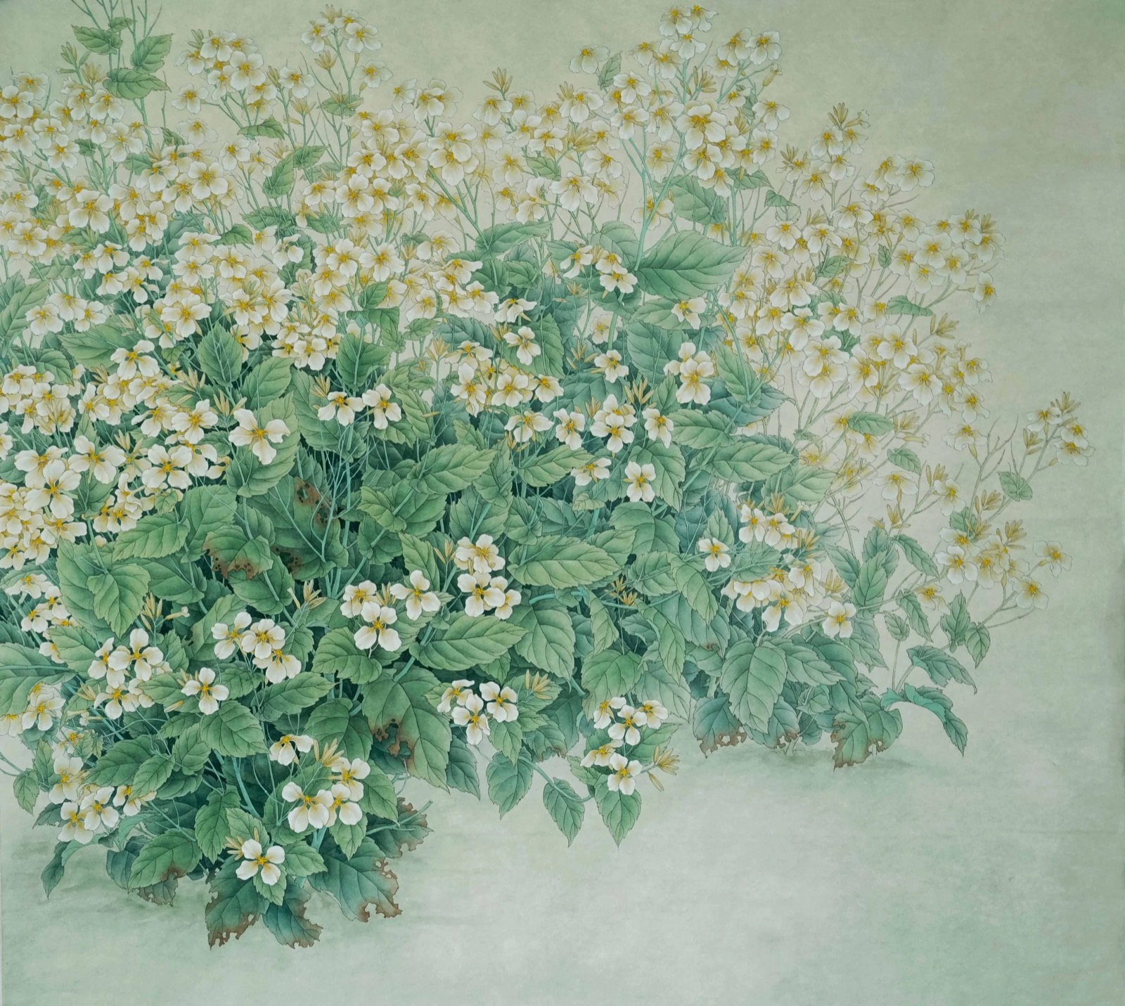 Kejie Lin, Early Spring February, 2019, Chinese ink and colour on rice paper
