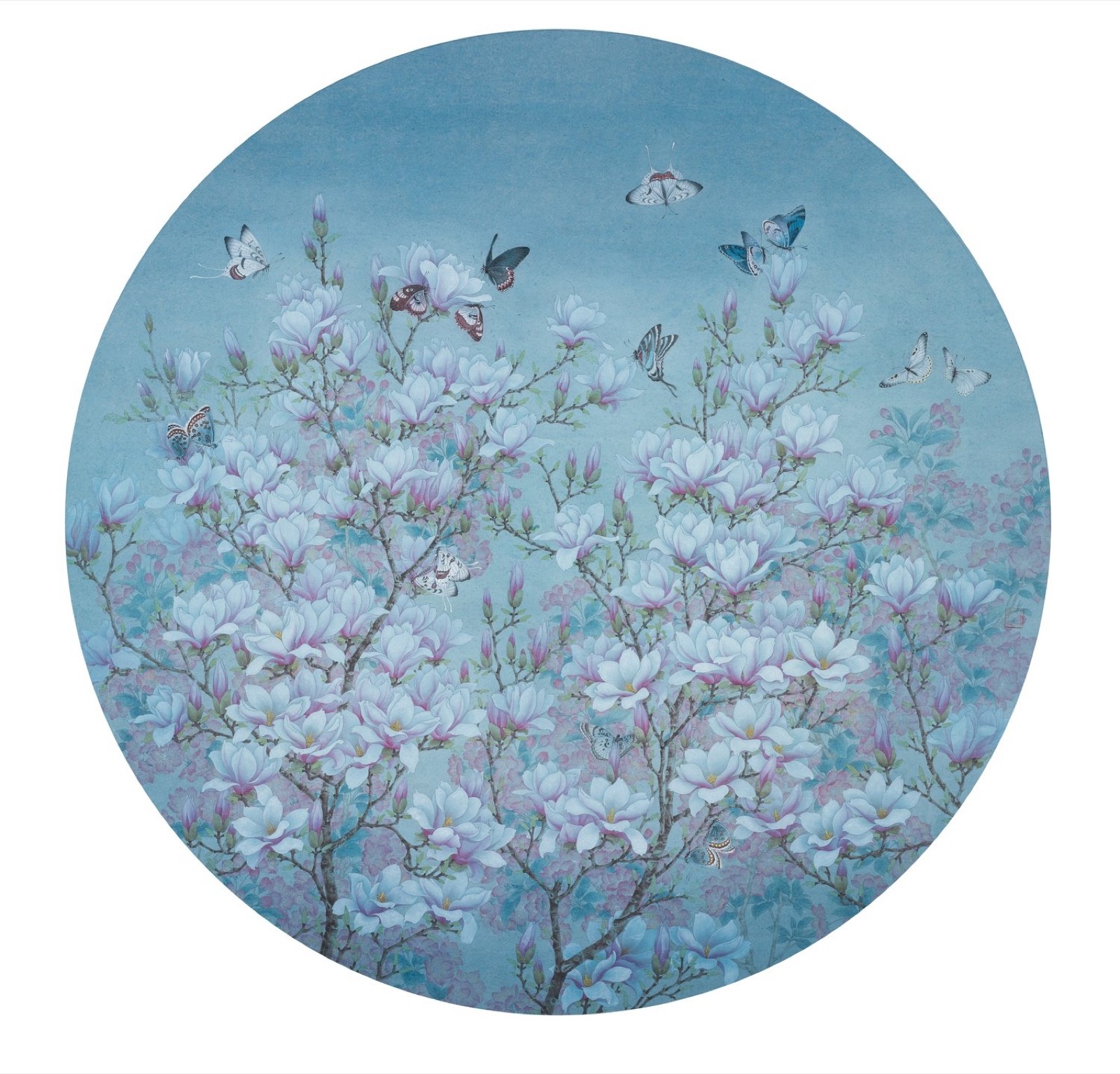 Kejie Lin, Night under the Moon, 2022, Epson Ultra Chrome Pro Archival Ink on Fabriano acid-free collectable fine art paper 320g