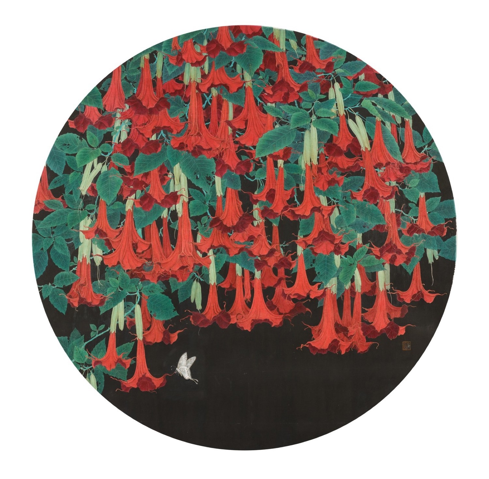Kejie Lin, Red Mandragora, 2022, Epson Ultra Chrome Pro Archival Ink on Fabriano acid-free collectable fine art paper 320g