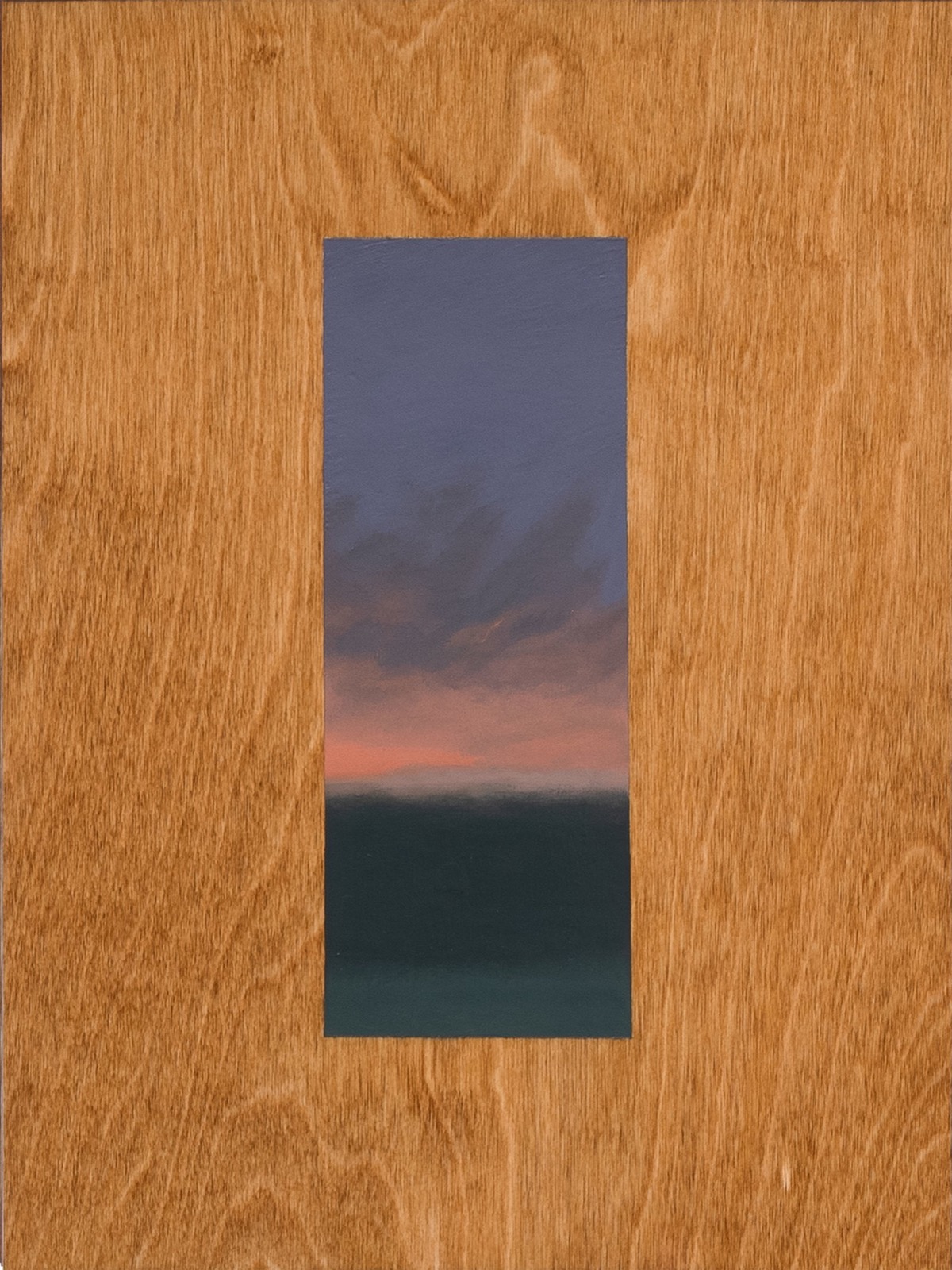Nick Hoang, Afterglow, 2025, Acrylic and wood stain on panel