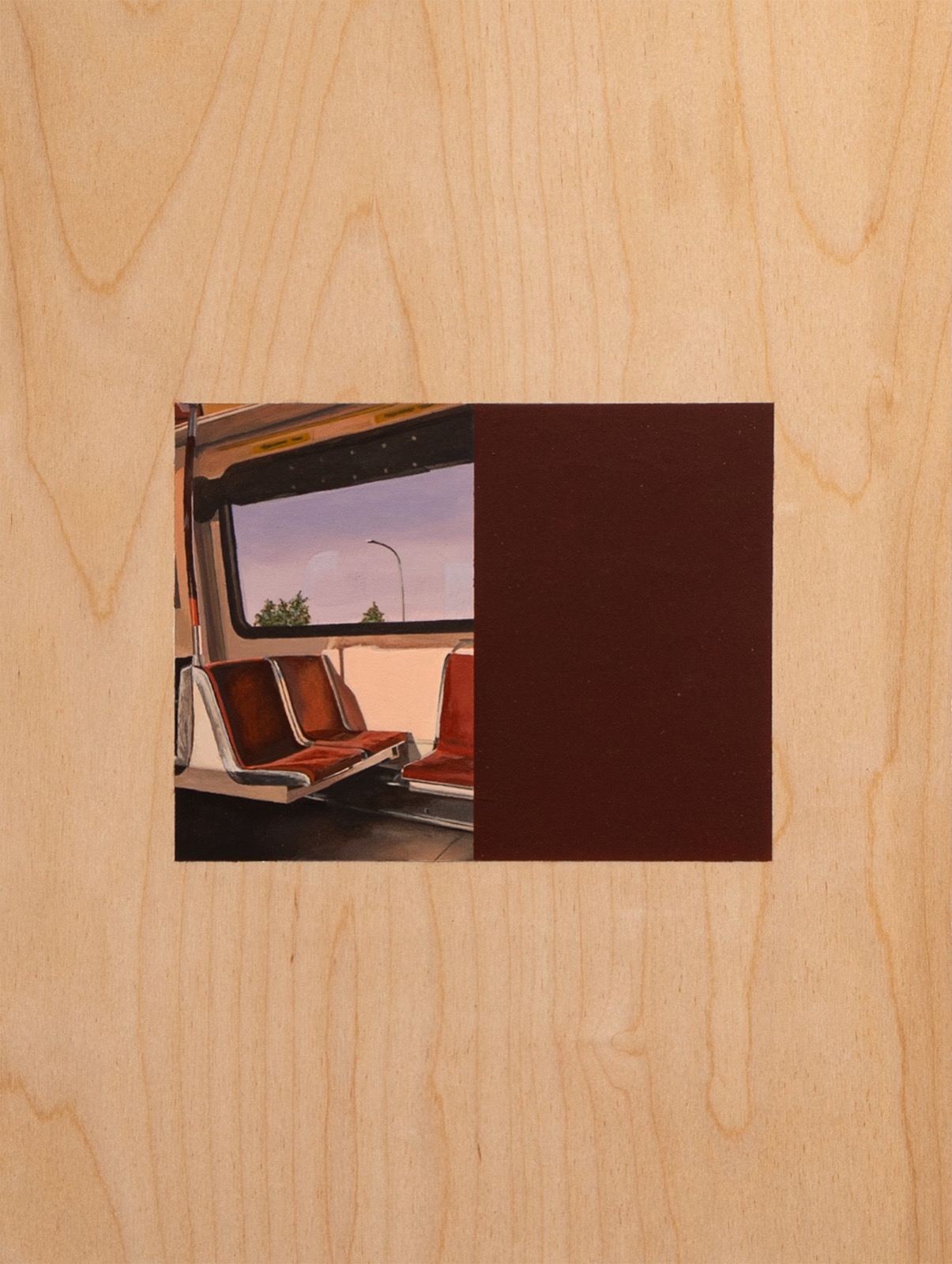 Nick Hoang, Empty Seats, 2025, Acrylic on panel