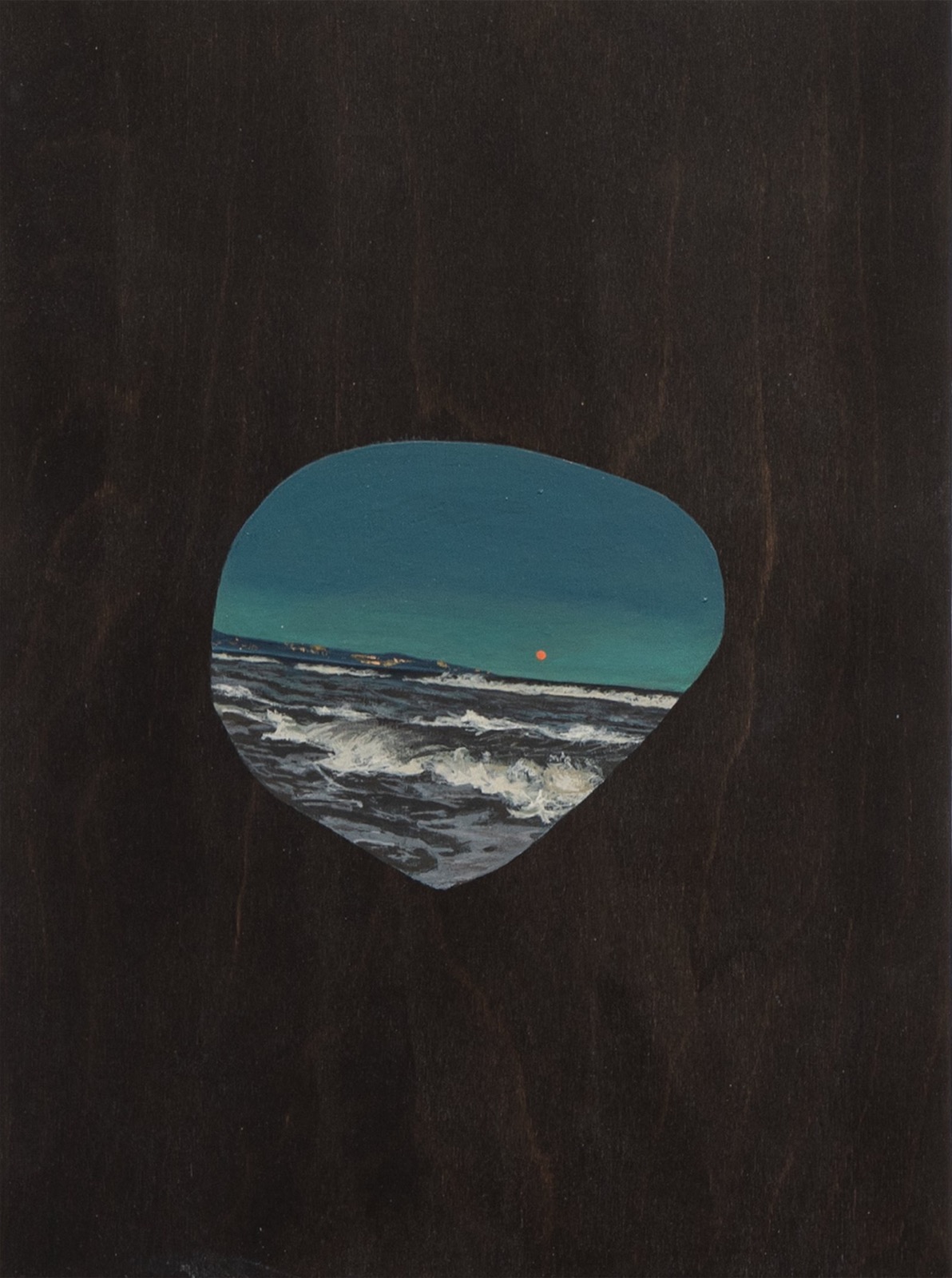 Nick Hoang, Endless Black, 2025, Acrylic on panel