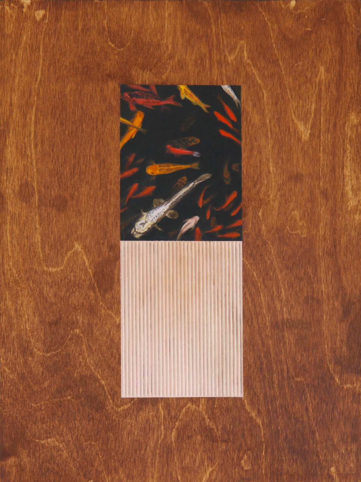 Nick Hoang, Festival, 2026, Acrylic and wood stain on panel