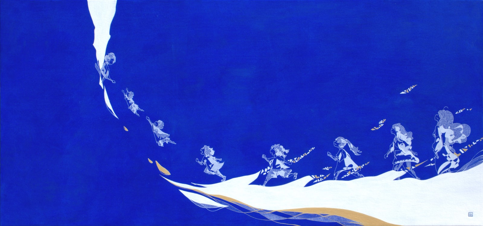 Pino Cao, August 26, 2026, 2026, Acrylic and ink on canvas