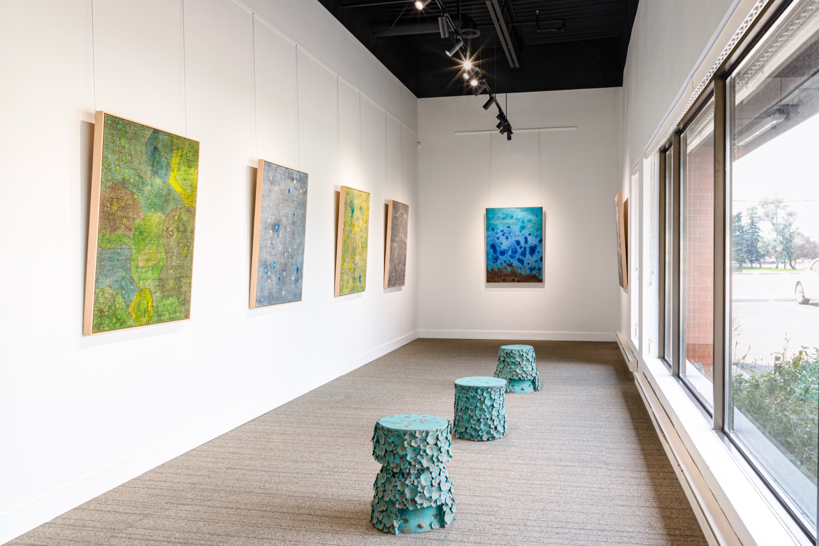 Genie Kim, One, two, three, installation view