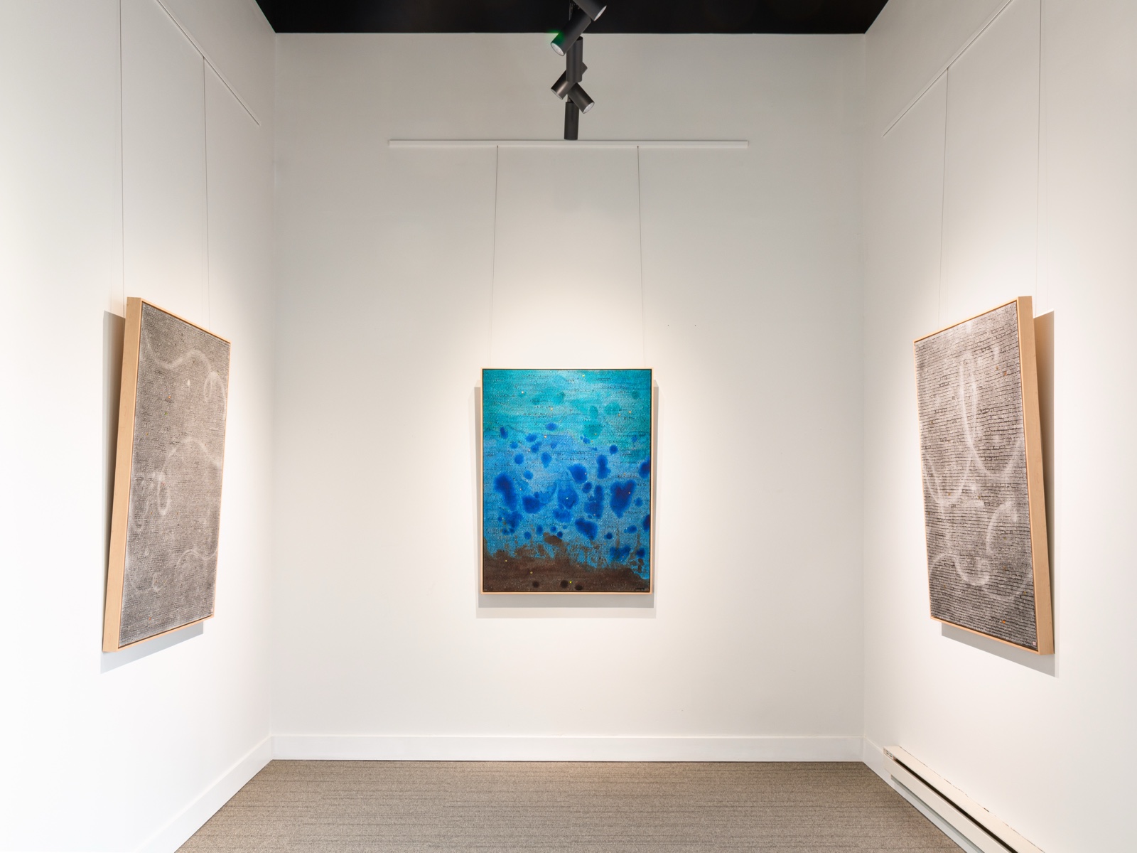 One, two, three, installation view