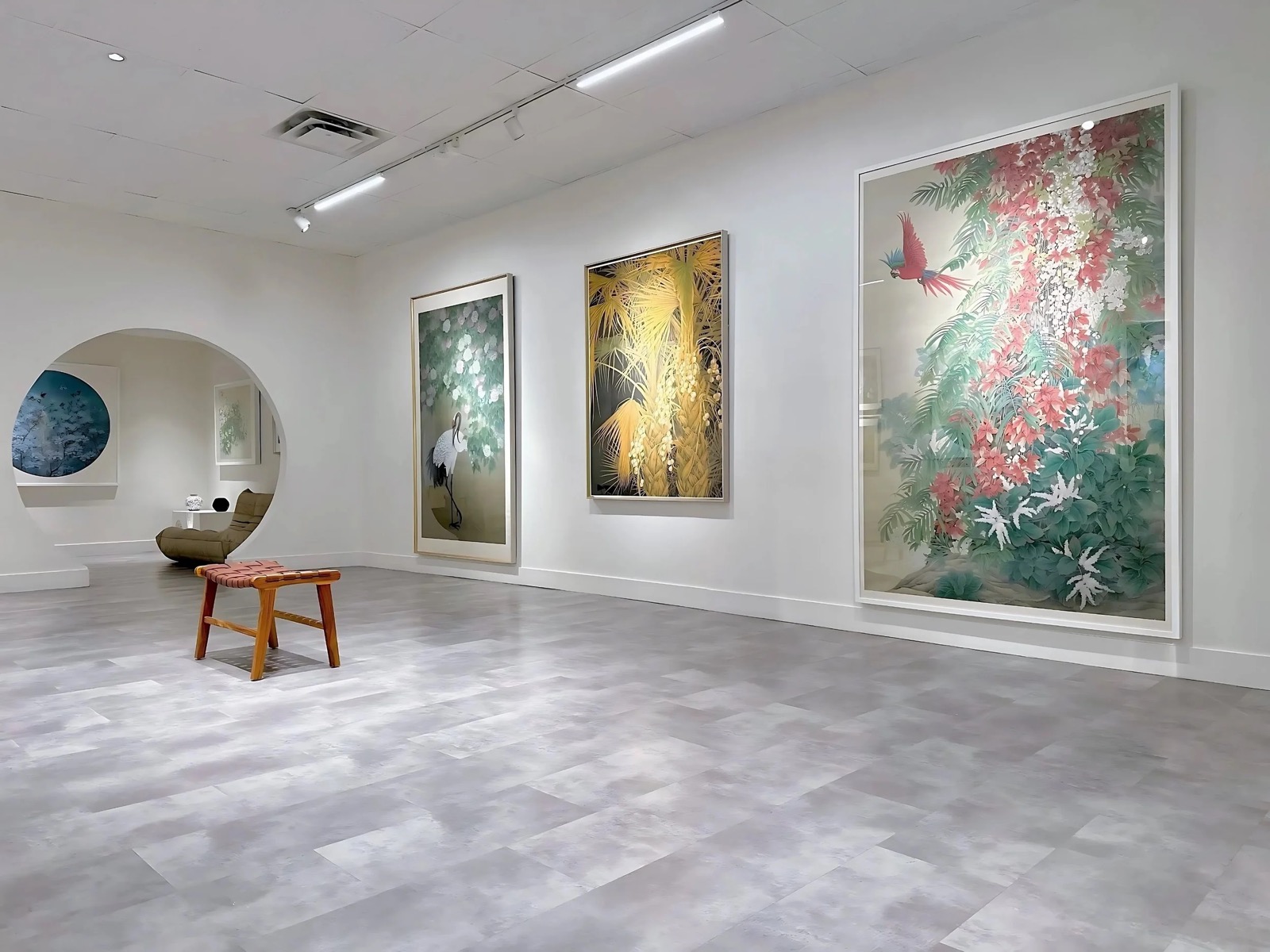 Gallery view with moon gate, SSEW Project, Markham
